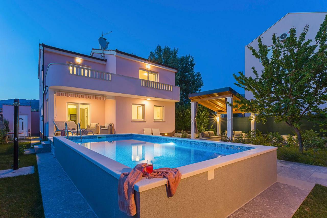 Villa Sweet Home Marija With Heated Pool Split Exterior photo